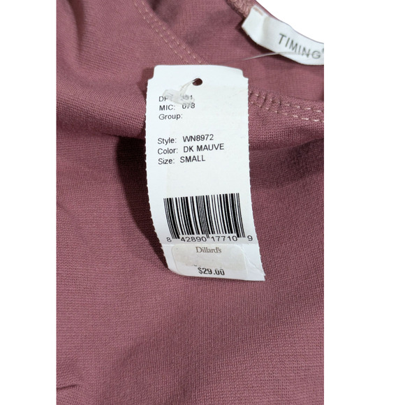 Timing - Dark Mauve- Long Sleeve - Body Suit - Size Small - New with Tags - Picture 6 of 7